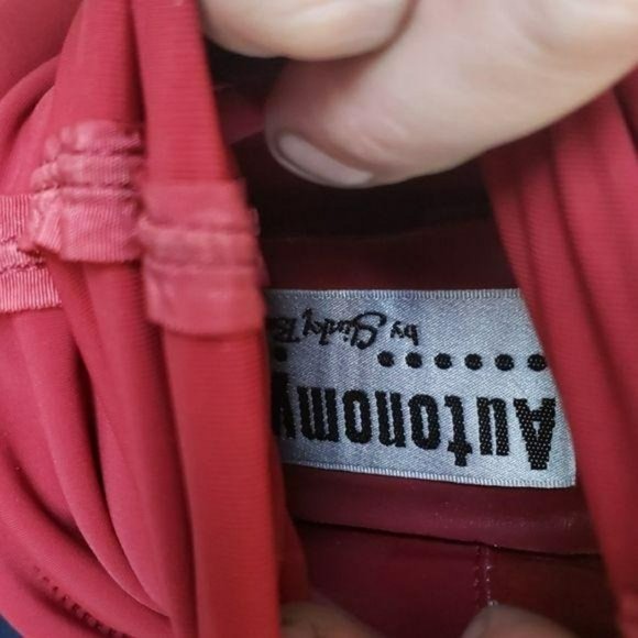 Autonomy Red Slinky Knee High Heeled Boots size 7 - Picture 6 of 7